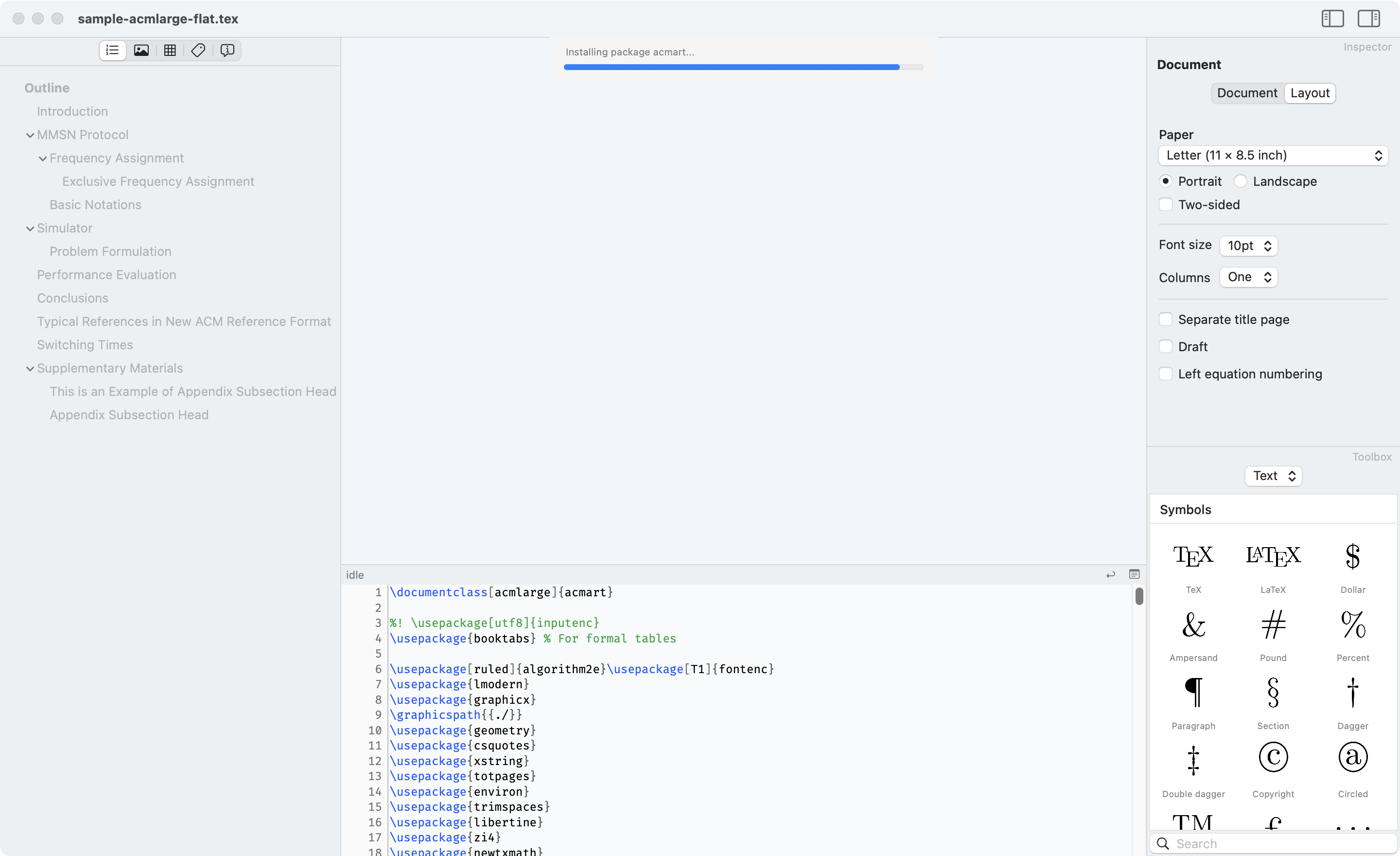 Compositor package installation on macOS