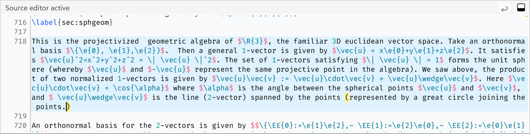 Compositor source brace highlighting on Windows